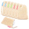 6 bolsas de jabón de sisal natural, bolsas de jabón