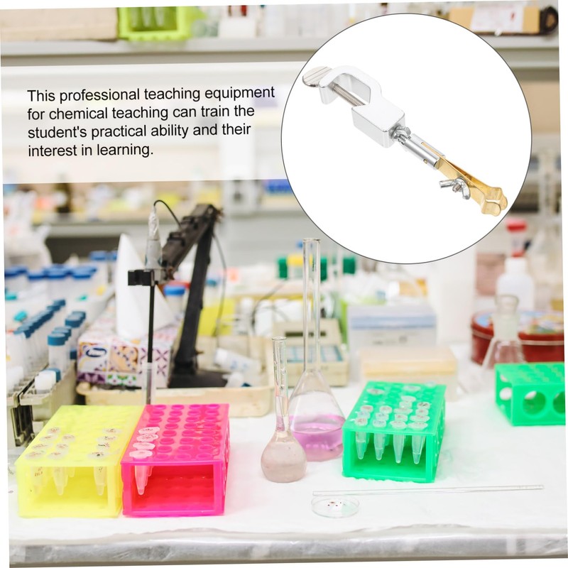 BIUDECO Reversing Thermometer Fixing Clip Clamp for Educational Experiments Practical
