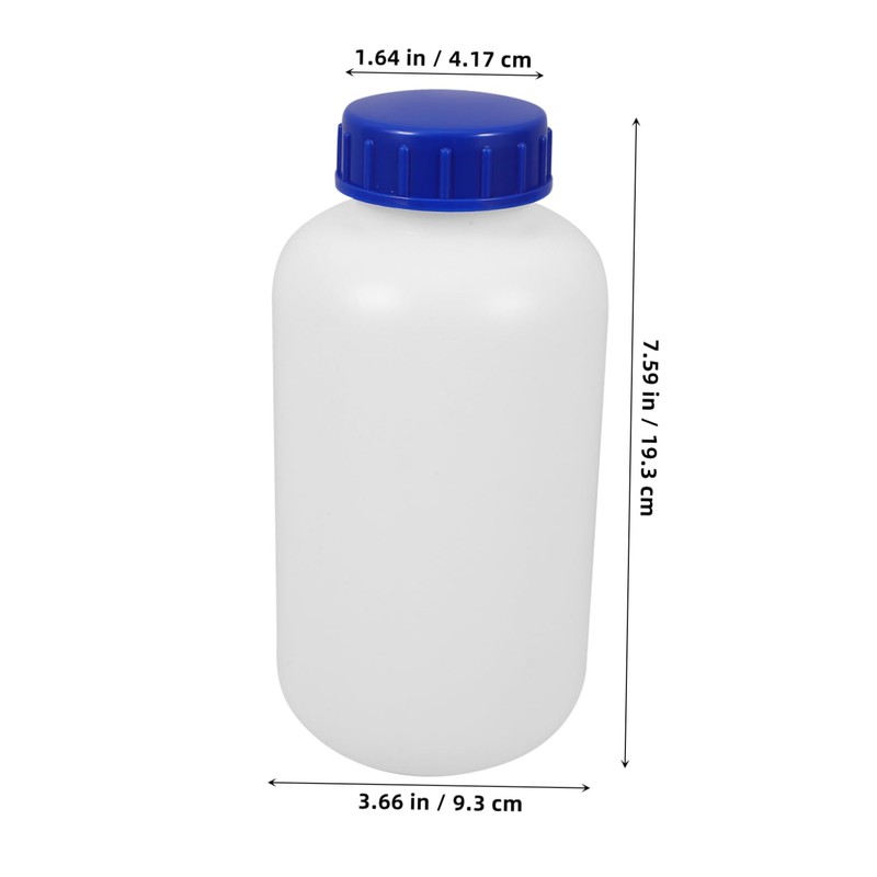 Ipetboom 3pcs Laboratory Sample Bottles Sealed Reagent Containers with Screw