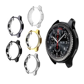 Levemolo Watch Case for Gear Shock-Resistant TPU Protective Cover Black Sleek Design Easy Access to Buttons Frame for Everyday Use