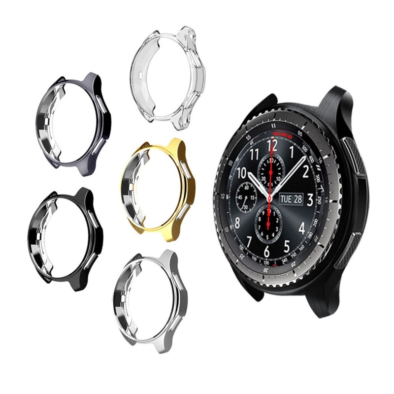 Levemolo Watch Case for Gear Shock-Resistant TPU Protective Cover Black