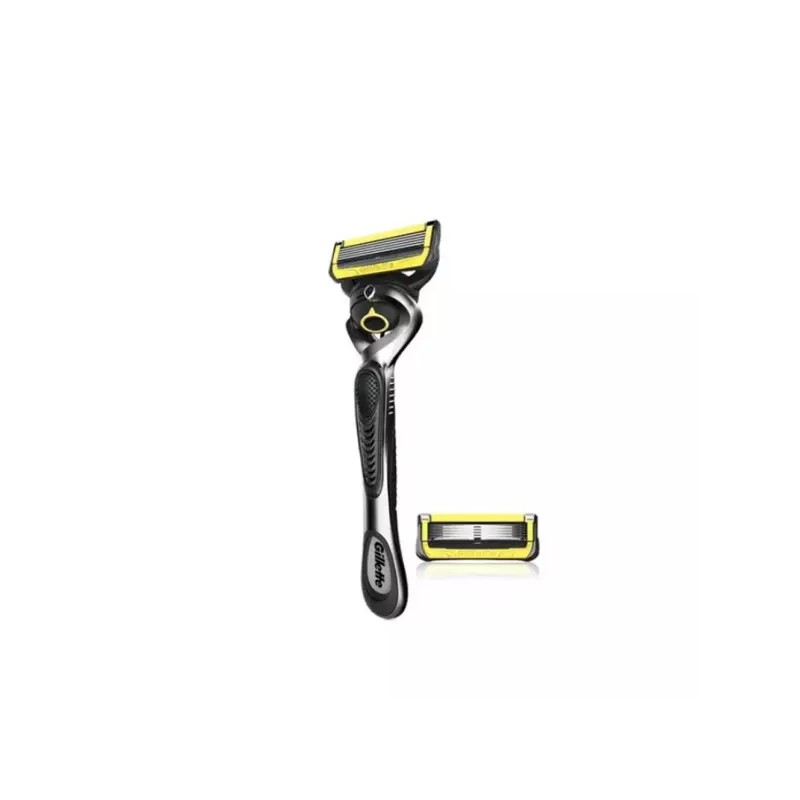Prosheild 프로쉴드 옐로우 면도기 핸들+면도날2p Proshield Yellow Razor Handle +