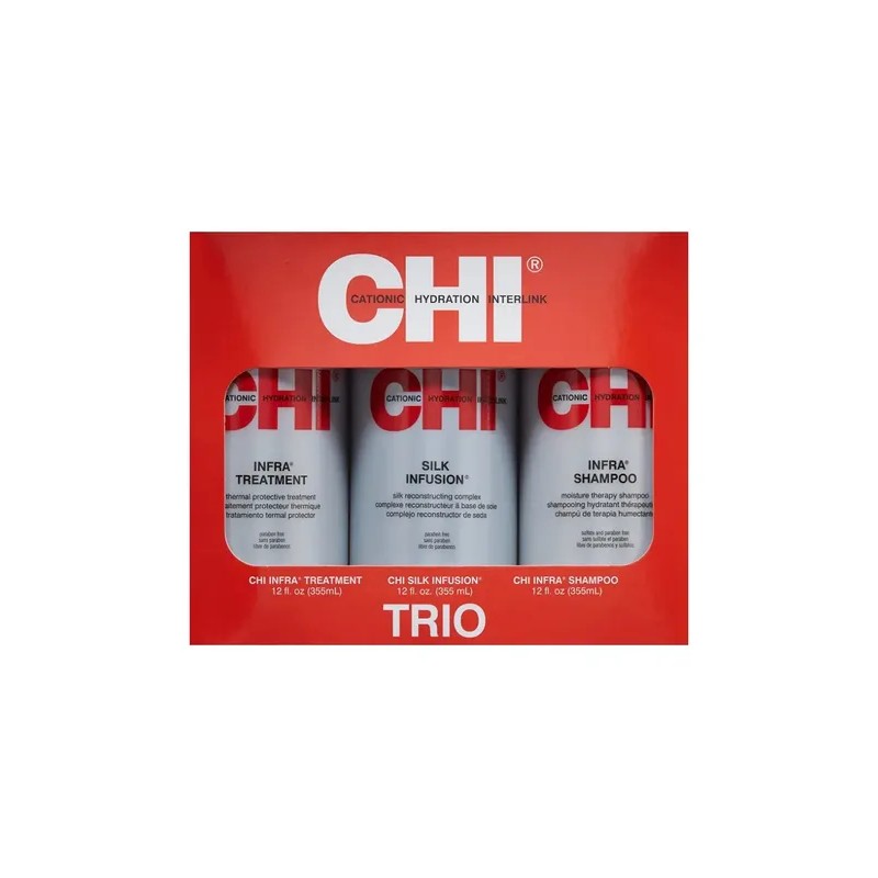 Chi Infra Kit Trio Shampoo & Tratamiento & Seda 355ml/