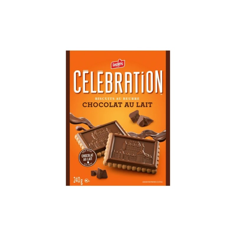 Celebration Milk Chocolate Top Butter Cookies, 240g