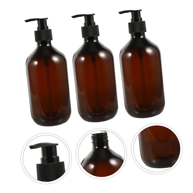 Baluue 2sets Mini Airless Pump Bottle Dispenser Refillable Soap Shampoo