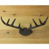 Macosa SA05446 Wall Hook Antlers Vintage Retro Antique Deer Metal