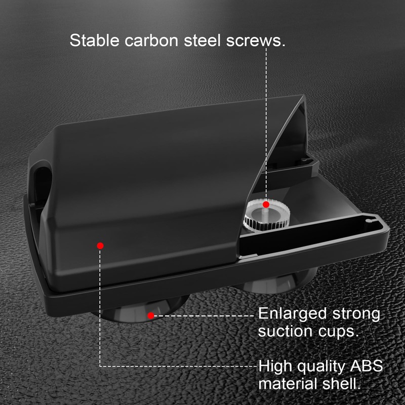Zeyitian EZ Pass Holder with Super Strong Suction Cups for