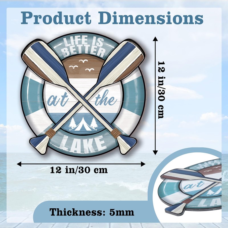 Zzbakress Lake House Decoration Life is Better at The Lake