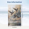 VANZEV Flying Ducks Beach Towel 31inx51in, Wildlife Sand-Free Microfiber Bath