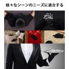 GenPick Black Formal Gloves 3 Pairs Polyester Anti-Slip Thin Elastic