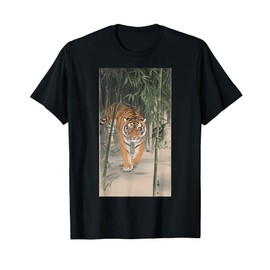 Ukiyo-e Tiger Bamboo Forest Wildlife art Nature T-Shirt