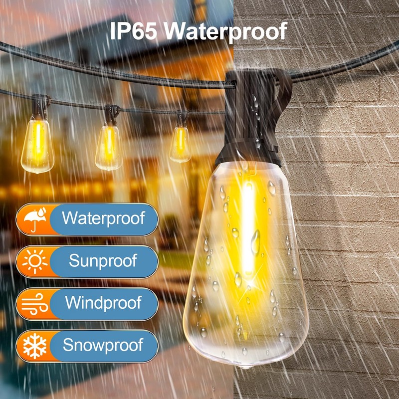 Outdoor String Led Patio Lights - 100Ft 30M Outside Waterproof