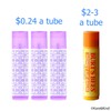 Kare & Kind Lip Balm Container Tubes - 50 Pack