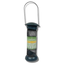 Copdock Mill Easy Fill & Clean Sunflower Feeder – Secure Small Bird Feeder Station With Large Hanger – Feeders Suitable For Sunflower Hearts, Black