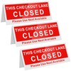 Wenqik 3 Pcs Checkout Closed Desk Sign 9.84 x 3.94''