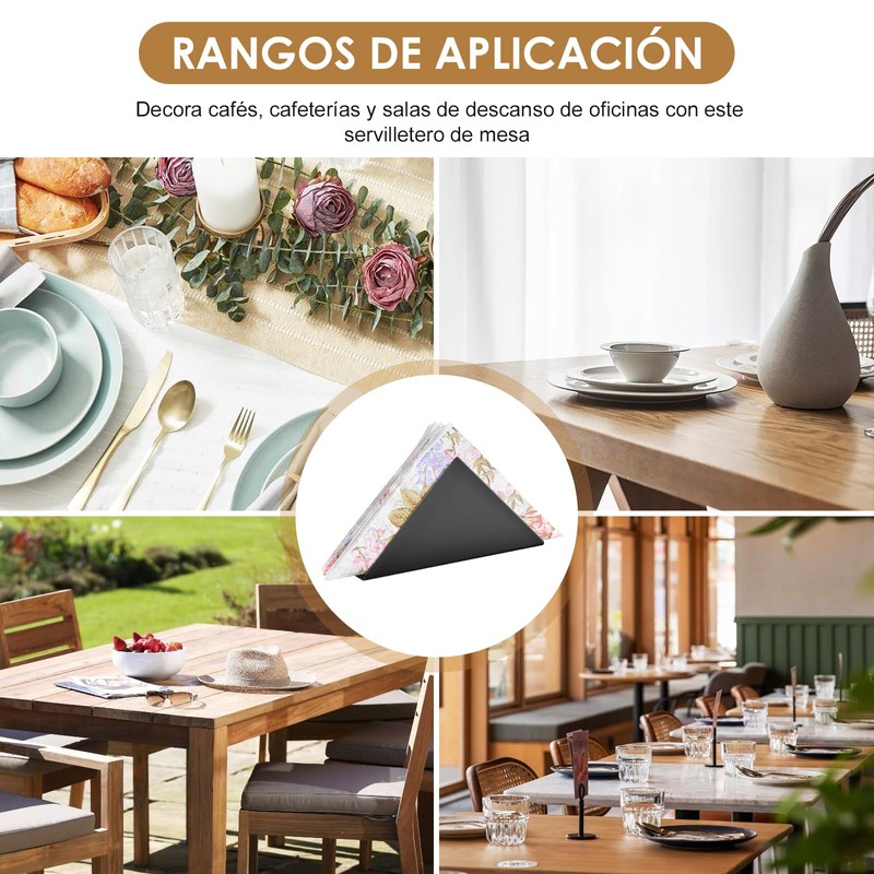 Servilletero Triangular, OUDAR Servilleteros para Mesa Elegantes, Servilleteros para Mesa