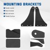 GLOBLED 50 Inch Upper Windshield Light Bar Brackets Curved Led
