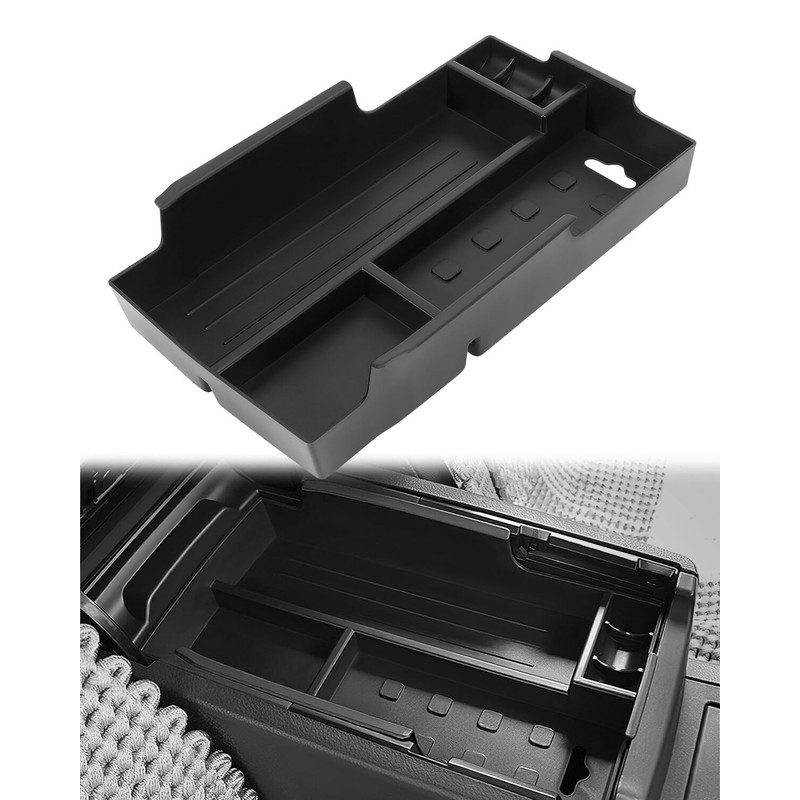 ASTOU Black Center Console Armrest Organizer Tray fits 2012-2017 for