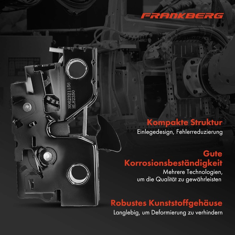 Frankberg Bonnet Lock Bottom Compatible with Ibiza IV 6J5 6P1