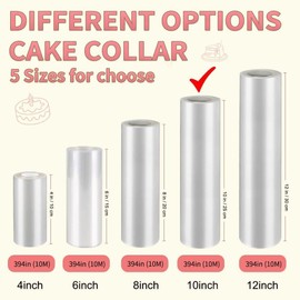 10 cm decorative roll made of transparent acetate