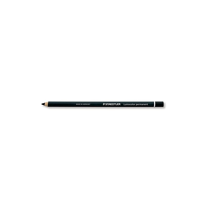 Staedtler Set of 6 Glasochrom Lumocolor Permanent Dry Markers Blackaa