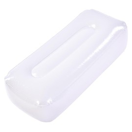Inflatable Thick Seat, Comfortable Portable Folding Air PVC Inflatable Kayak Canoe Boat Seat Pad Cushion for Camping Fishing White