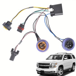 Headlight Wiring Harness 15950809 Compatible with Chevy Tahoe Suburban Avalanche 2007-2014 GM SUV Headlight Wire Harness Headlight Assembly Wiring Harness