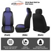 CAROMOP Breathable Cloth Fabric Car Seat Covers 2 Front Seats,Faux