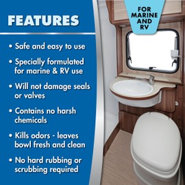 STAR BRITE Toilet Bowl Cleaner - For Boat, RV, Portable Toilets, Removes Stains, Fresh Scent, 16oz (086416)