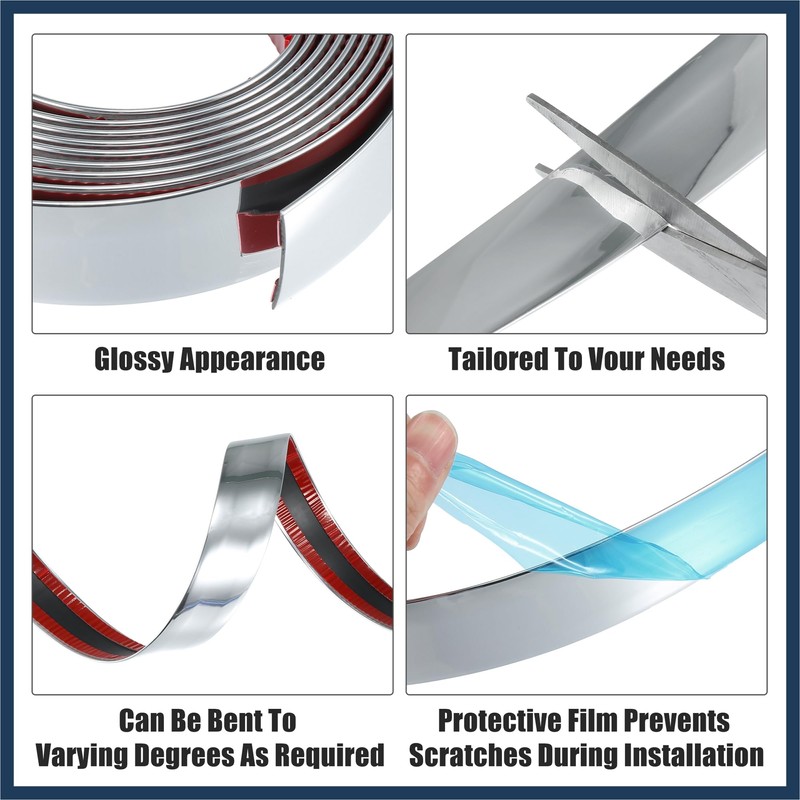 INFINAUTO Car Door Edge Guards Strip 30mm Wide 9.84ft 300cm