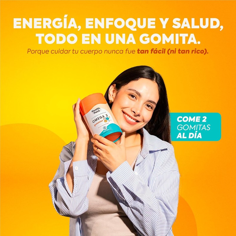 Health Hack Omega 3 en Gomitas + Womens Hair en