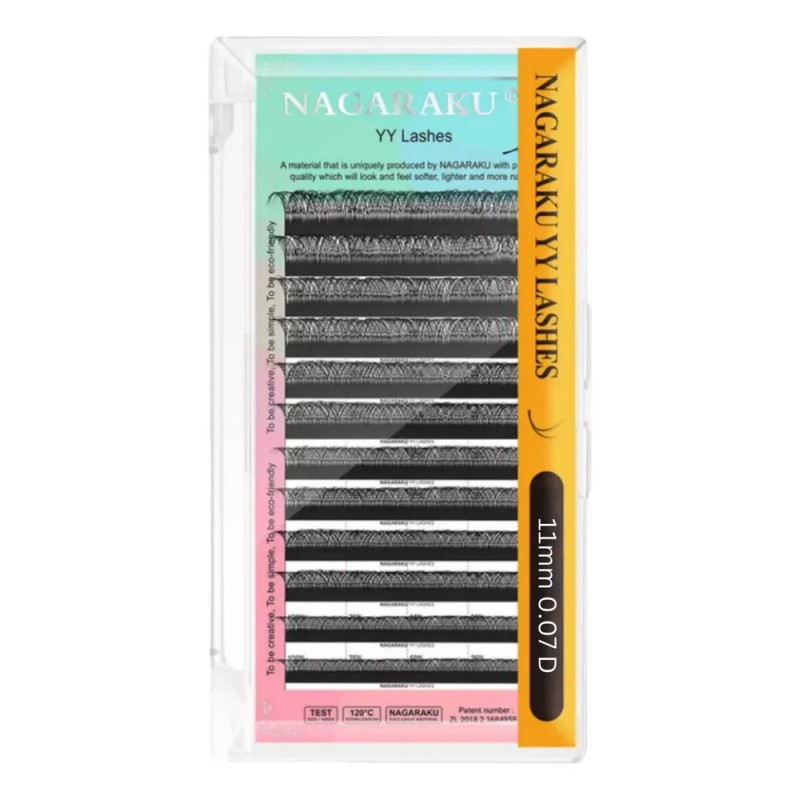 Extensiones de Pestañas Nagaraku Volume brasileiro YY Color Negro