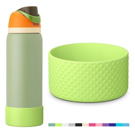 yoelike Silicone Water Bottle Boot for Owala 40 oz, 2PCS Anti-Slip Protective Sleeve for FreeSip/Twist/Flip, Watter Bottle Accessories, Bottom Bumper Cover, Dishwasher Safe, BPA Free