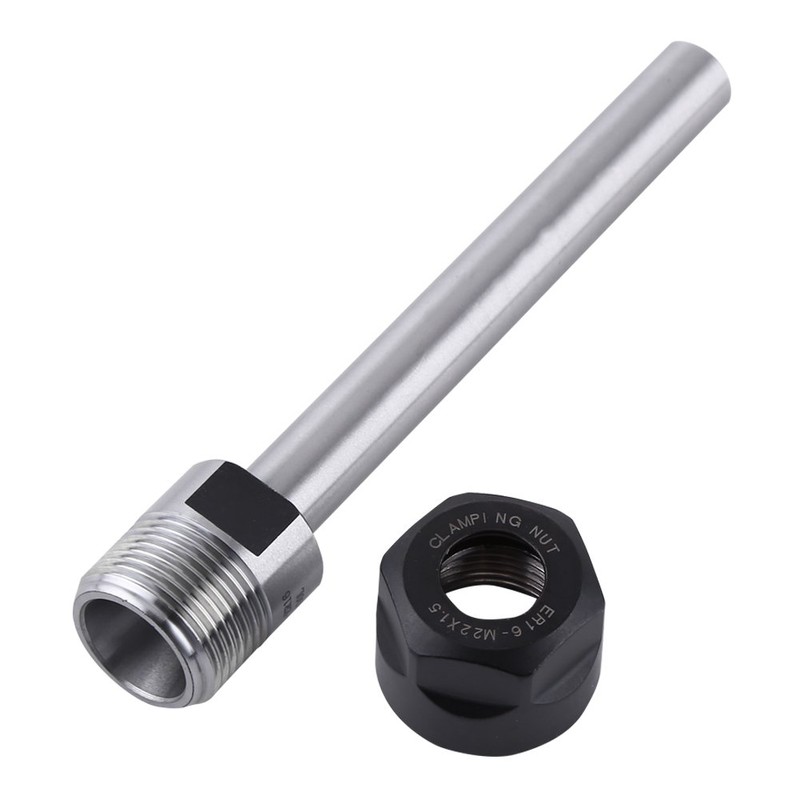 C12-ER16A-100L Collet Chuck Extension Rod 12mm Straight Shank Chuck Holder