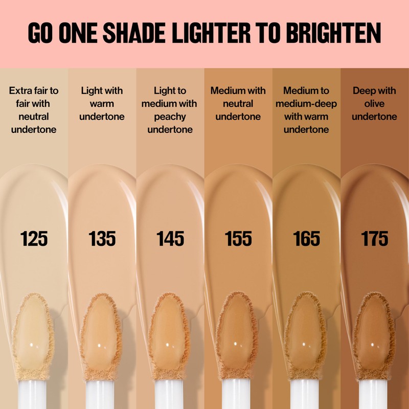 Revlon Glimmer Brightening Concealer, Liquid Under Eye Makeup, Made with