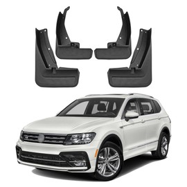JLBMMLY Mud Flaps Compatible with 2024 VW Tiguan R-Line Accessories 2018-2023 All Weather Fender Guard Mudguards Sediment Protection No Need to Drill Holes