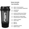 FSA Nutrition Protein Shaker with Powder Compartment for Creamy Shakes