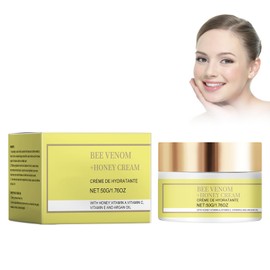 Honey Face Cream Honey Face Cream, 50 g Honey Anti-Wrinkle Cream Honey Face Moisturising Cream Soothing Repairing Cream with Honey, Promotes Repair of Damaged and Dry Skin