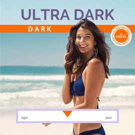 Sun Laboratories By Giesee Ultra Dark Spray Tan Solution 16 oz - Professional Airbrush Tanning Machine, Non-Toxic Self Tanner Kit