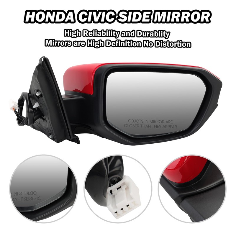 MOFOAP Passenger Side Mirror Compatible With 2016 2017 2018 2019
