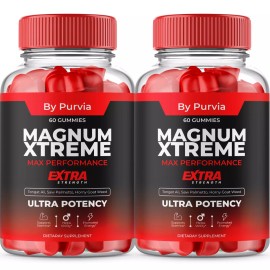 Purvia Magnum Xtreme Gummies with Extra Strength Formula for Overall Wellness (2 Pack)