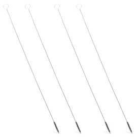 Milk Foamer Hose Brush, Pipe Tube Cleaner Brush for Espresso & Coffee Machine, Cleaning Glass Pipes, Baby Bottles, Straws & More - Nylon Bristles Cleaning Brushes with Flexible Handle, 12-1/2 Inches