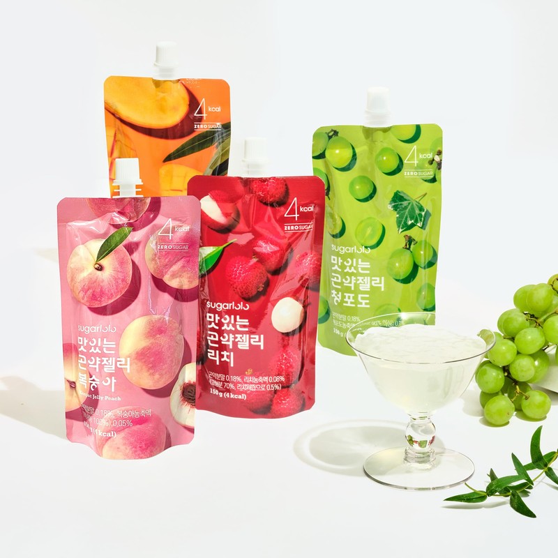 Sugarlolo Konjac Sweet Peach Jelly Snack - 5.29 Oz (150g)