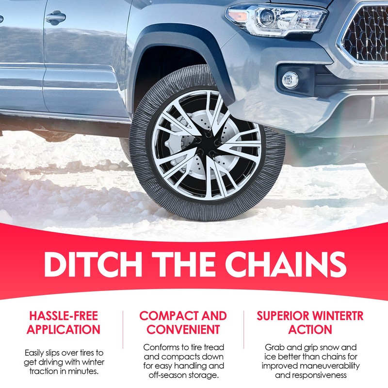 K-Musculo Snow Socks for Tires, Snow Socks Snow Chain for