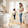 Foldable Toddler Learning Standing Tower, WOOD CITY Montessori Kitchen Step