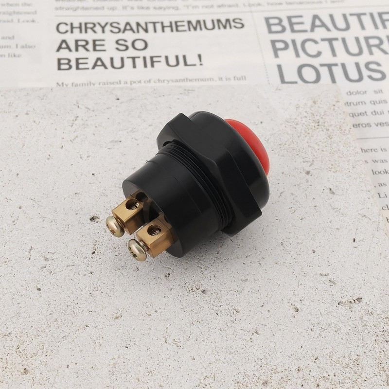 VGOL 2Pcs Car Push Button Switch 12V 25A Horn Switch