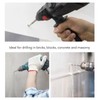 8Pcs Hammer Drill Bit Carbide Tip 2 Flute Drilling Tool