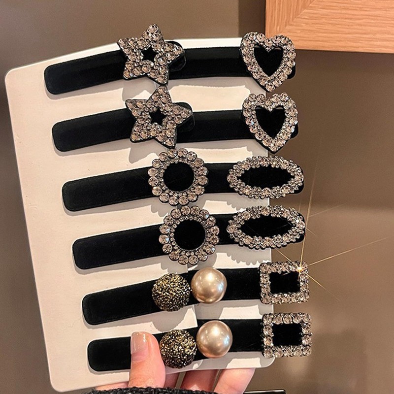 Wonninek ヘアピン 前髪 12個セット 大きめ おしゃれ 前髪クリップ 跡がつかない 可愛い ピン