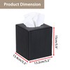 Sumnacon PU Leather Tissue Box Cover Modern Square Tissue Box