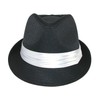 Kenny K Mens Wedding Dress Formal Fedora Hat, 2XL, White